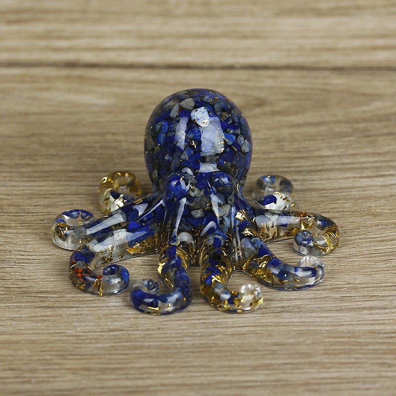 Olivenorma Natural Crystal Gravel Octopus Gemstone Decoration