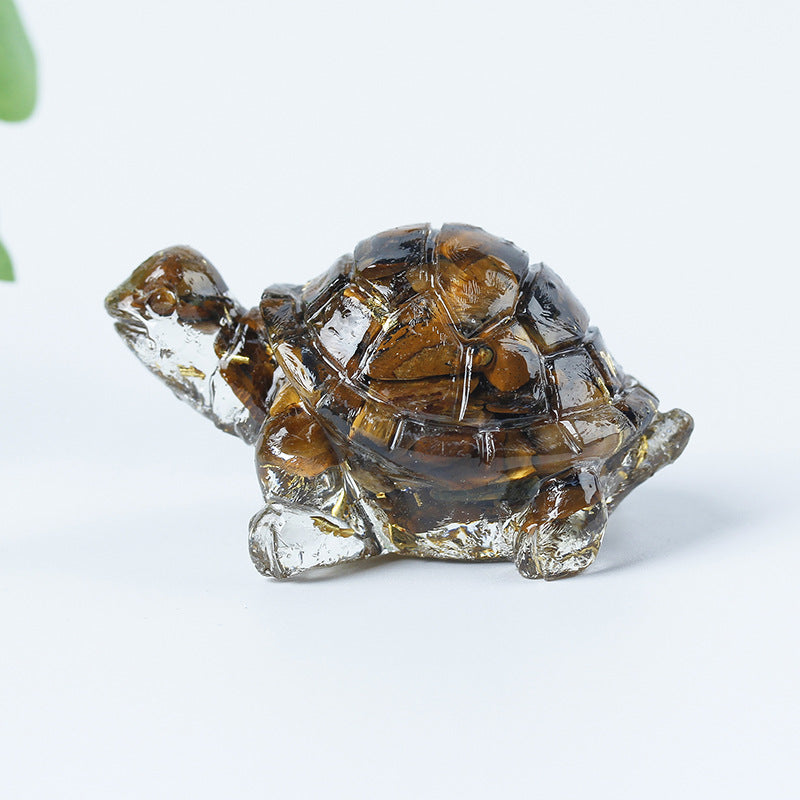 Olivenorma Crystal Gravel Glue Little Turtle Gemstone Decoration - image 11