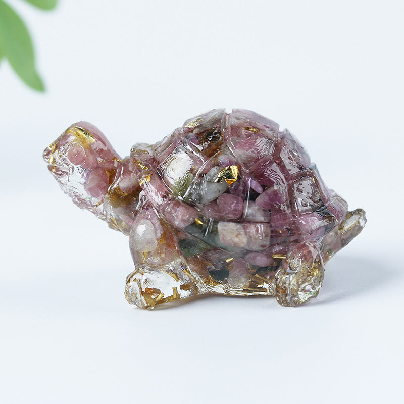 Olivenorma Crystal Gravel Glue Little Turtle Gemstone Decoration