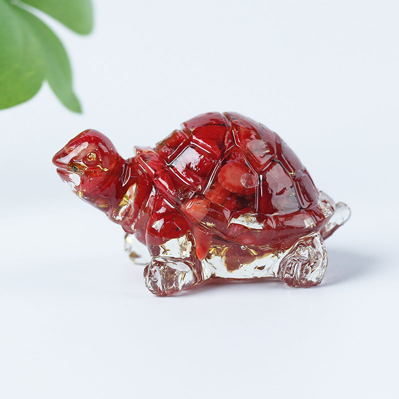 Olivenorma Crystal Gravel Glue Little Turtle Gemstone Decoration