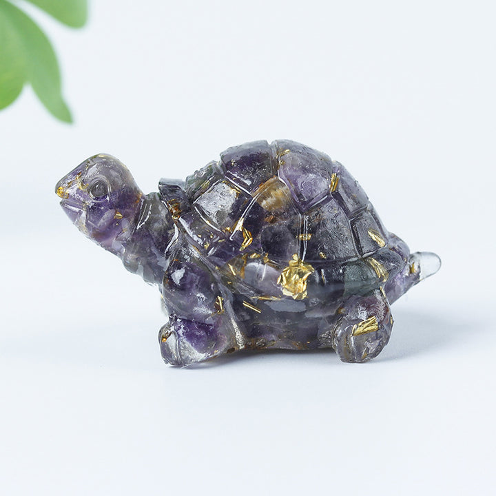 Olivenorma Crystal Gravel Glue Little Turtle Gemstone Decoration