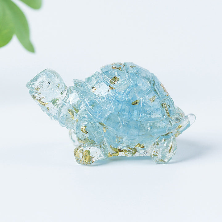 Olivenorma Crystal Gravel Glue Little Turtle Gemstone Decoration