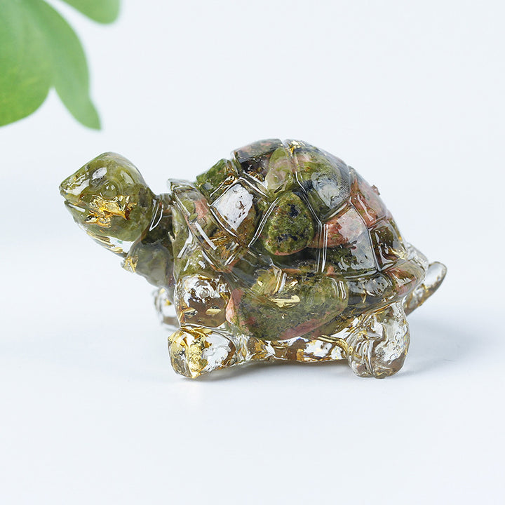 Olivenorma Crystal Gravel Glue Little Turtle Gemstone Decoration