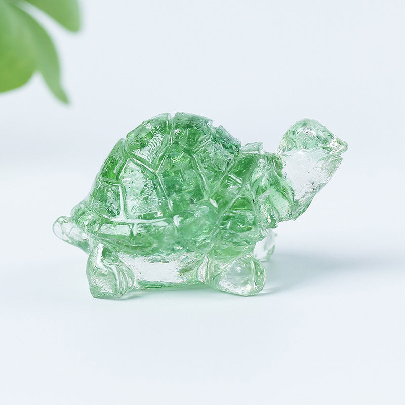 Olivenorma Crystal Gravel Glue Little Turtle Gemstone Decoration