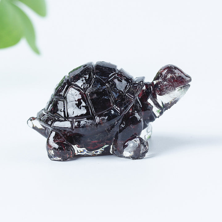 Olivenorma Crystal Gravel Glue Little Turtle Gemstone Decoration