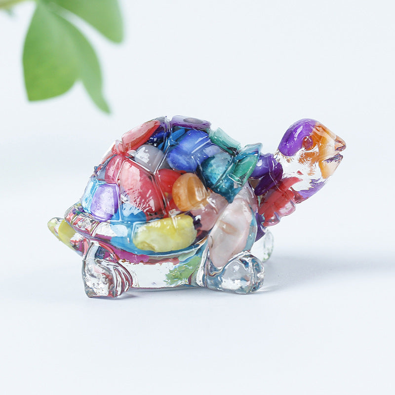 Olivenorma Crystal Gravel Glue Little Turtle Gemstone Decoration