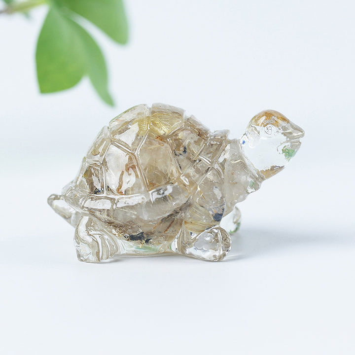 Olivenorma Crystal Gravel Glue Little Turtle Gemstone Decoration