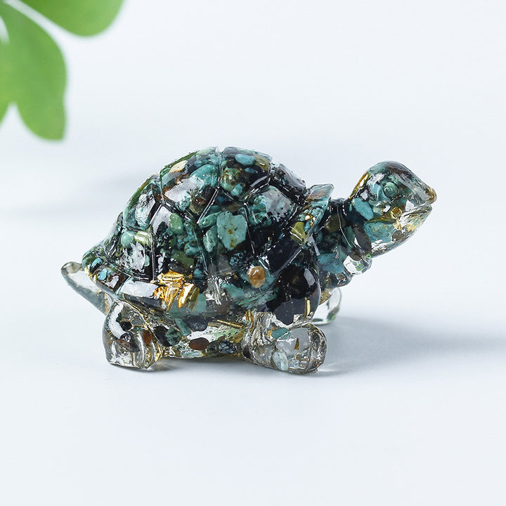 Olivenorma Crystal Gravel Glue Little Turtle Gemstone Decoration