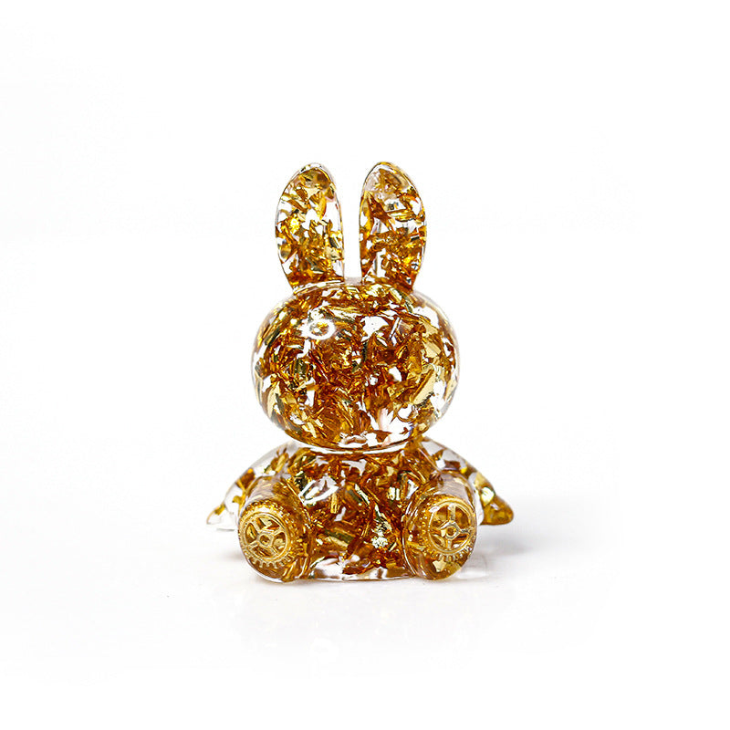 Olivenorma Crystal Glue Rabbit Desktop Ornament Gemstone Decoration - image 10