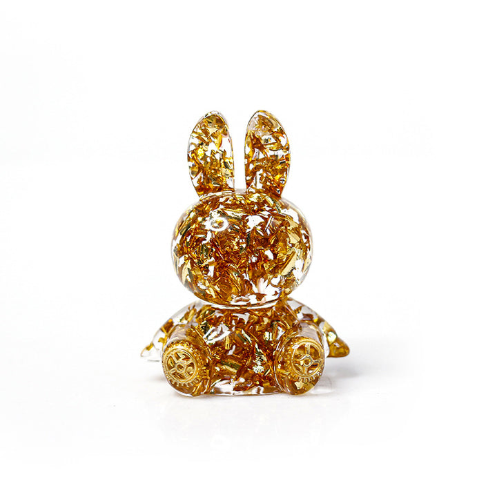 Olivenorma Crystal Glue Rabbit Desktop Ornament Gemstone Decoration - image 10