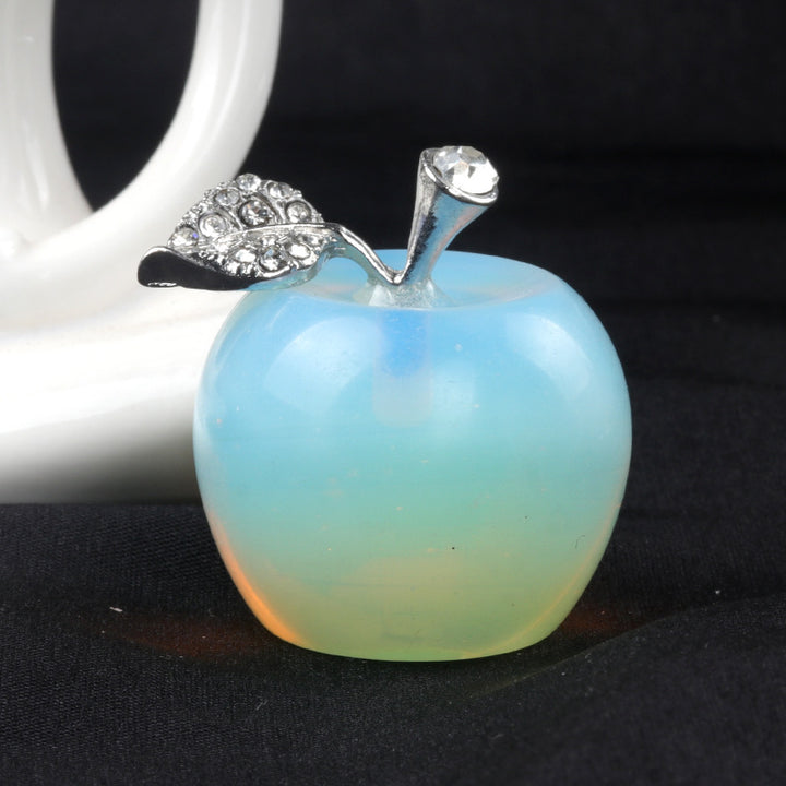 Olivenorma Small Crystal Apple Home Gemstone Decoration - Opalite - image 25