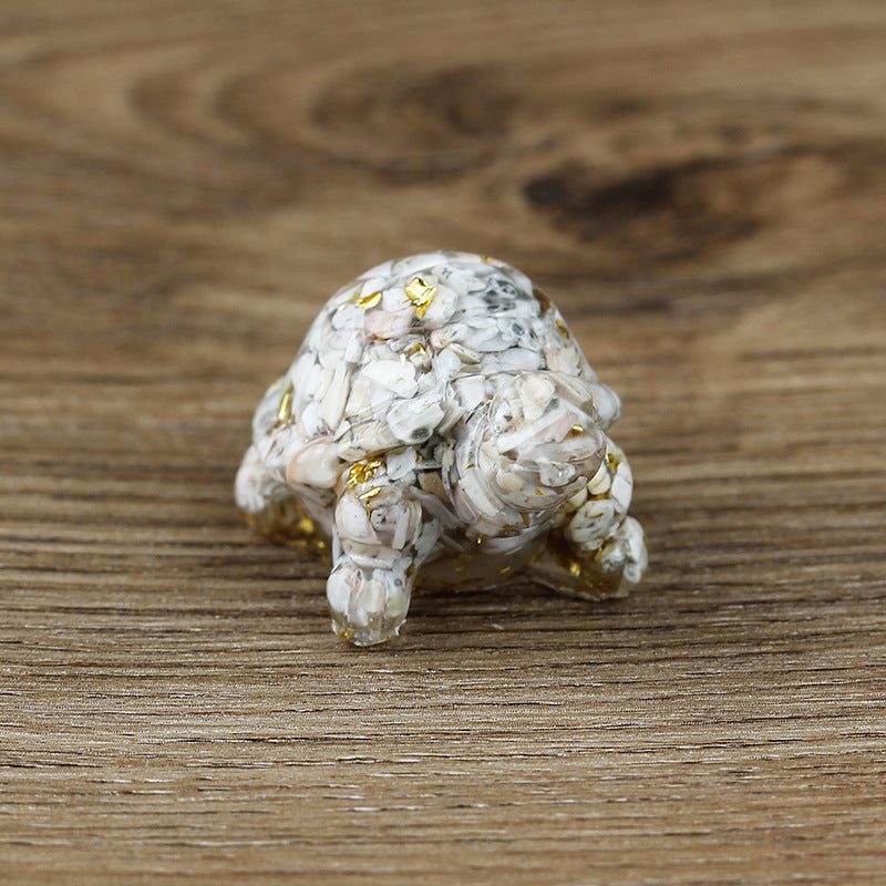 Olivenorma Cute Little Turtle Ornament Gemstone Decoration - image 3