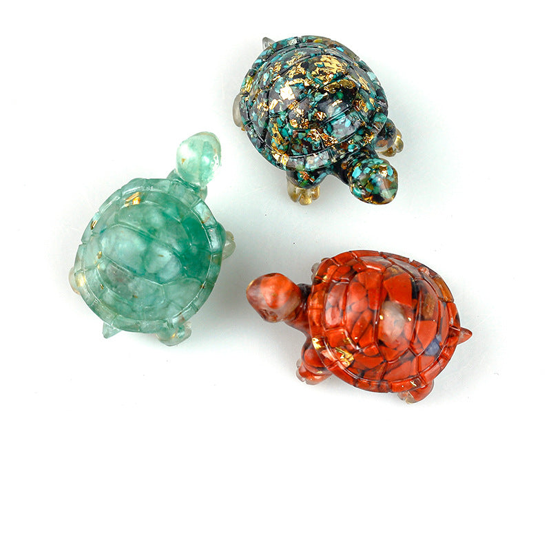Olivenorma Eternal Journey Gemstone Turtle Gemstone Decoration - image 2
