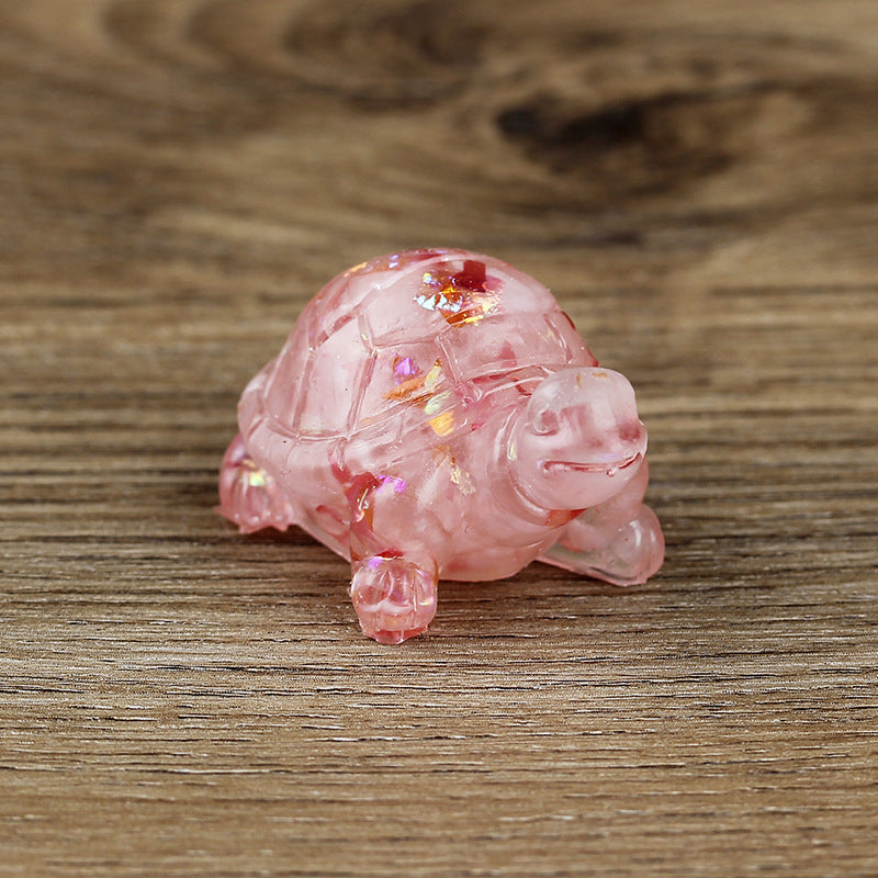 Olivenorma Cute Little Turtle Ornament Gemstone Decoration - image 11