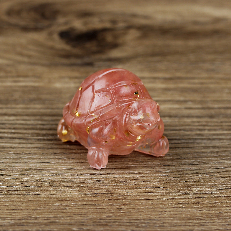 Olivenorma Cute Little Turtle Ornament Gemstone Decoration - image 31