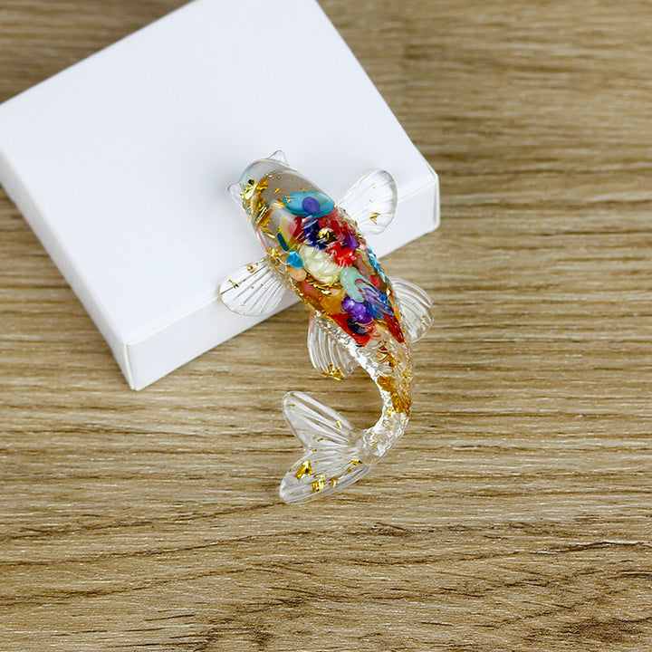 Olivenorma Creative Artificial Fish Ornaments Gemstone Decoration - Colorful Shells - image 17