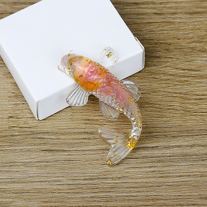 Olivenorma Creative Artificial Fish Ornaments Gemstone Decoration