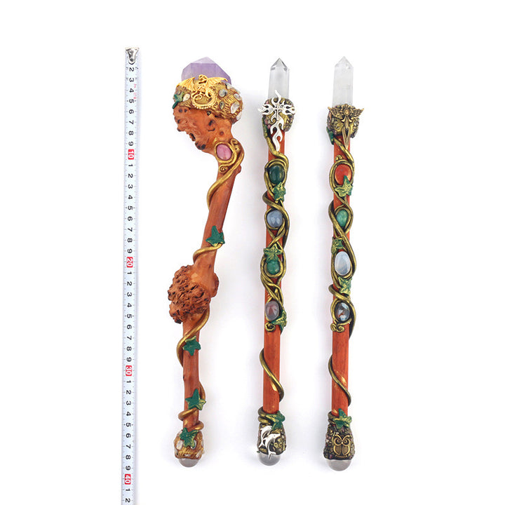 Olivenorma Natural Stone Magic Wand Energy Bar Crystal Wands