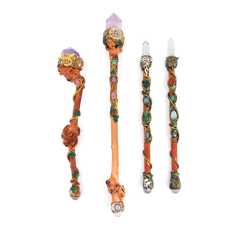 Olivenorma Natural Stone Magic Wand Energy Bar Crystal Wands