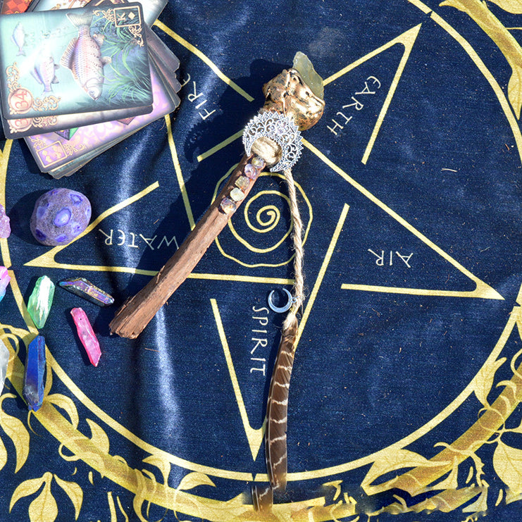 Olivenorma Weird Branches Celtic Knot Accessories Witch Crystal Wands