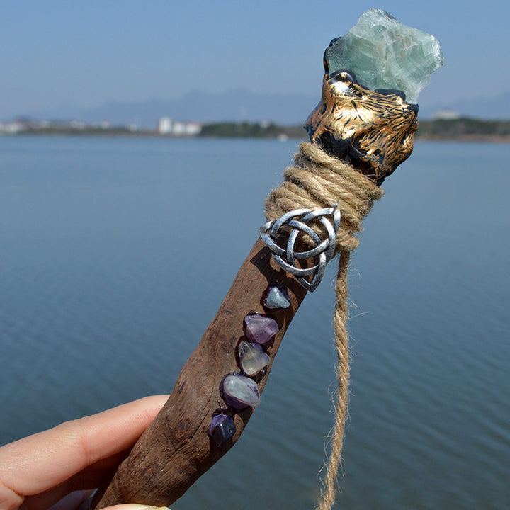 Olivenorma Weird Branches Celtic Knot Accessories Witch Crystal Wands