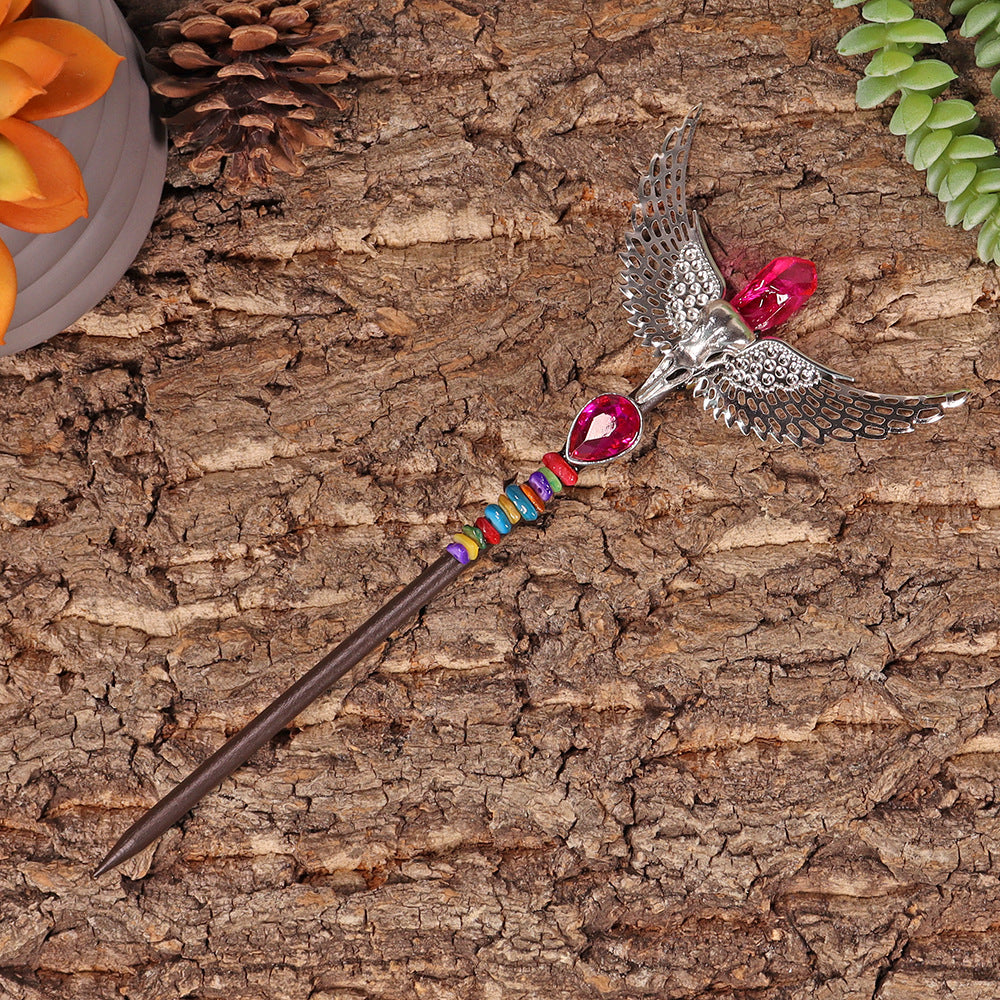 Olivenorma 18cm Fairy Wand Hairpin Halloween Crystal Wands