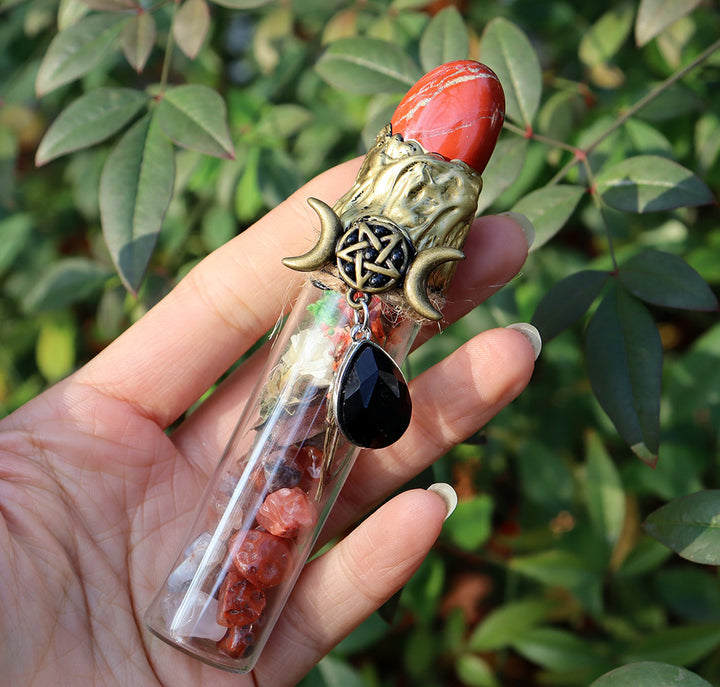 Olivenorma Natural Crystal Gravel Witch Energy Crystal Bottle