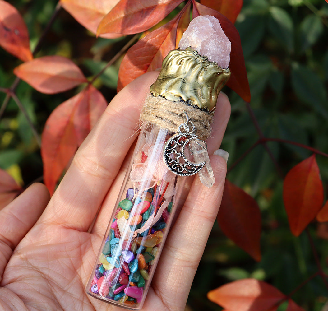 Olivenorma Natural Crystal Gravel Witch Energy Crystal Bottle