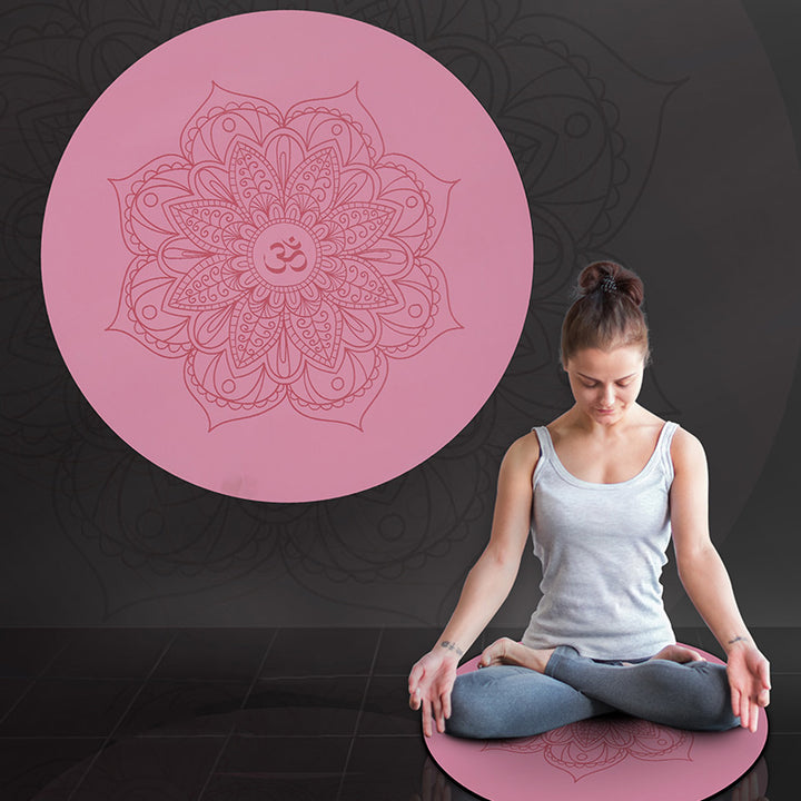 Olivenorma 60cm Meditation Om Lotus Symbol Yoga Mat