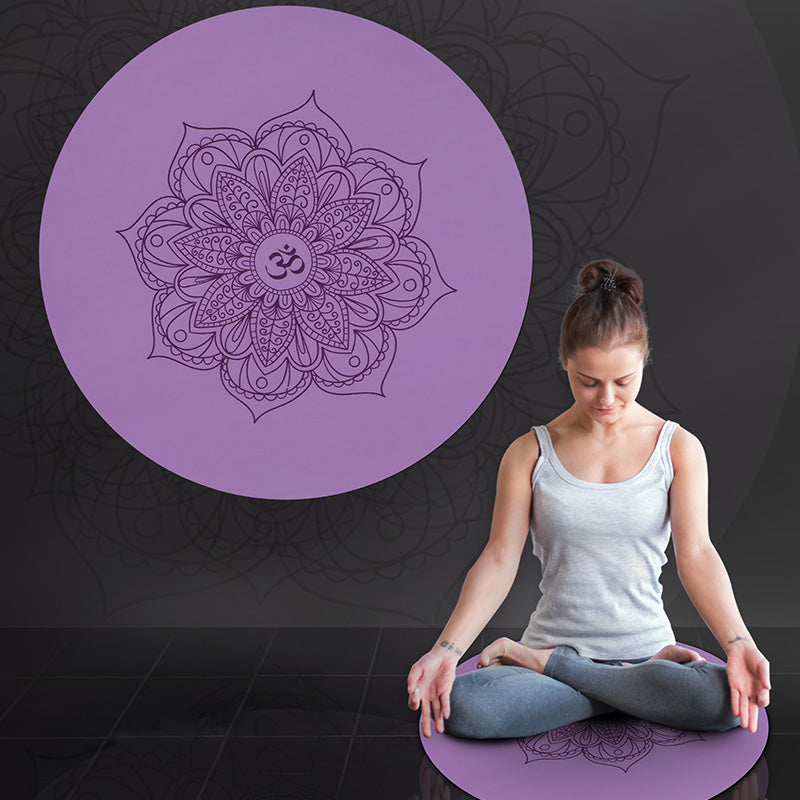 Olivenorma 60cm Meditation Om Lotus Symbol Yoga Mat