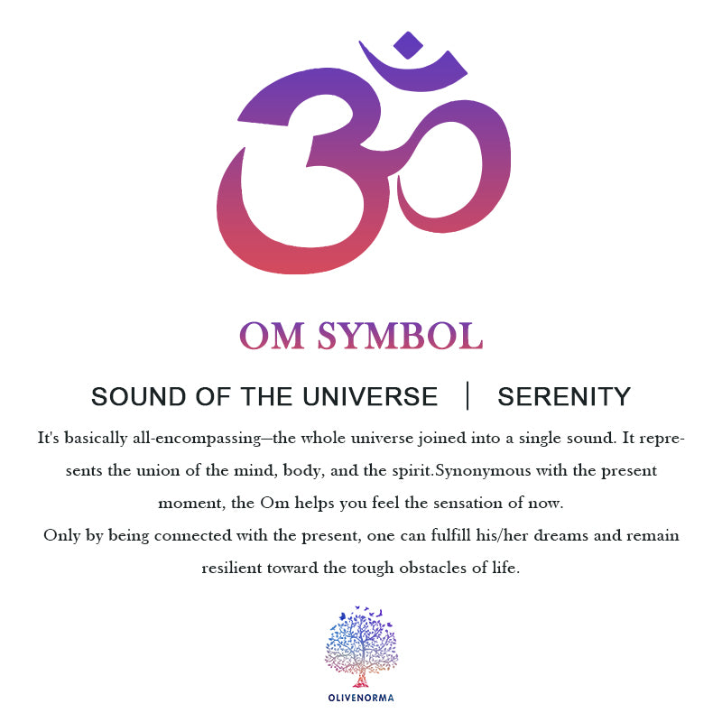 Olivenorma 60cm Meditation Om Lotus Symbol Yoga Mat