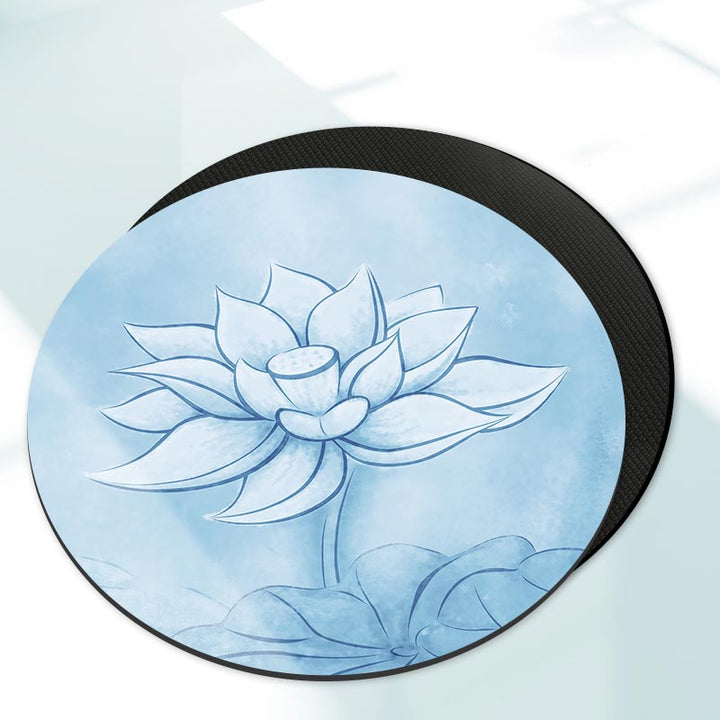 Olivenorma "Om Sea of Flowers" Round 60cm Meditation Yoga Mat