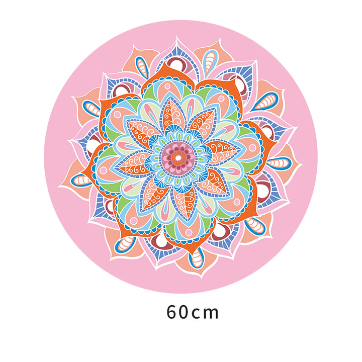 Olivenorma "Om Sea of Flowers" Round 60cm Meditation Yoga Mat