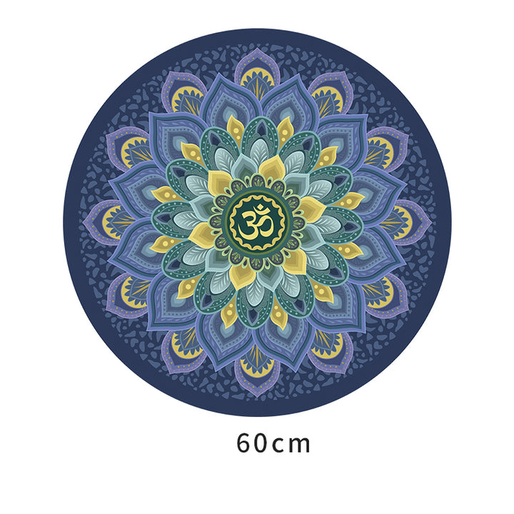 Olivenorma "Om Sea of Flowers" Round 60cm Meditation Yoga Mat