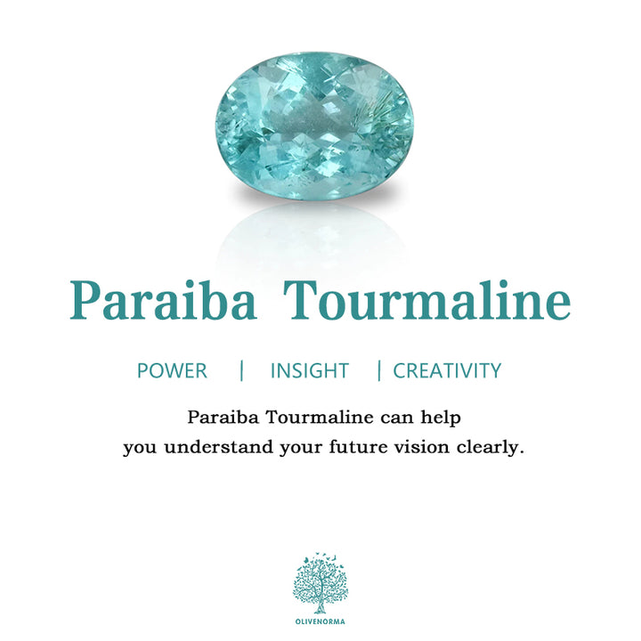 Olivenorma S925 Sterling Silver Paraiba Tourmaline Sunflower Ring - image 13