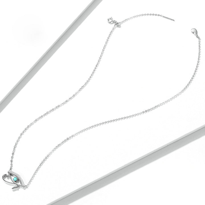 Olivenorma Eye Of Horus Opal Sterling Silver S925 Necklace - image 8