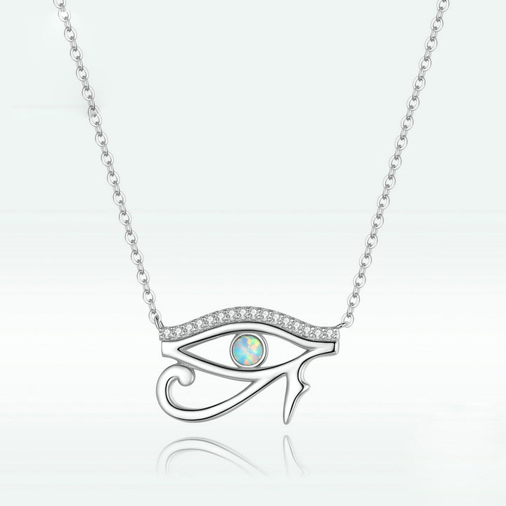 Olivenorma Eye Of Horus Opal Sterling Silver S925 Necklace