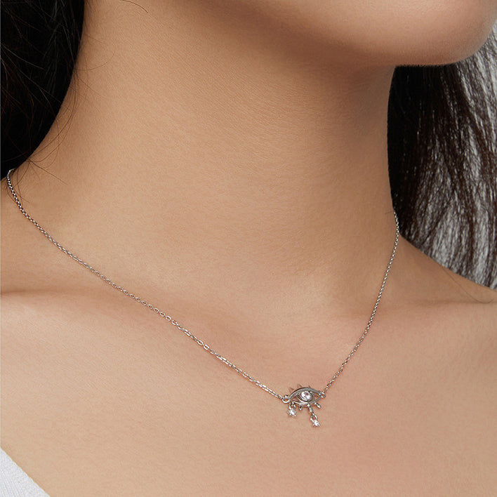 Olivenorma Sterling Silver Tears Of Evil Eye Pendant Necklace - image 1