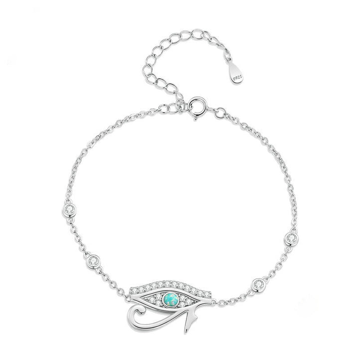 Olivenorma S925 Sterling Silve Eye Of Horus Bracelet