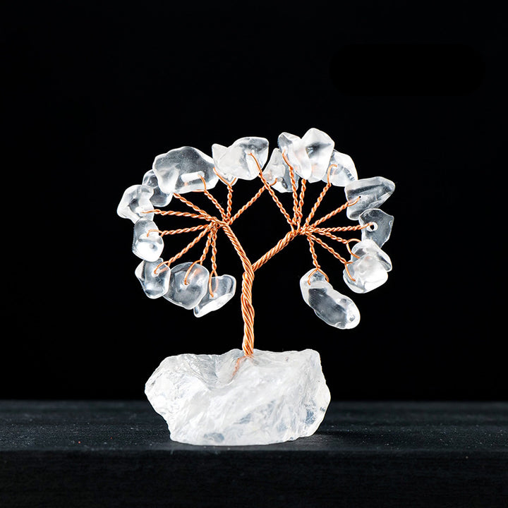 Olivenorma Natural Colorful Crystal Gravel Feng Shui Tree