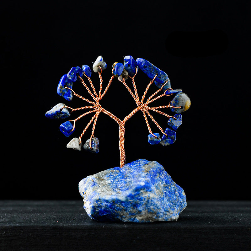 Olivenorma Natural Colorful Crystal Gravel Feng Shui Tree