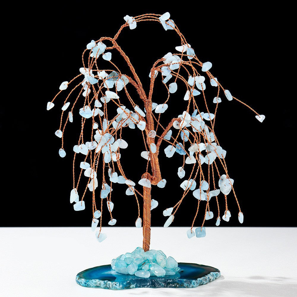 Olivenorma Natural Colorful Crystal Gravel Feng Shui Tree