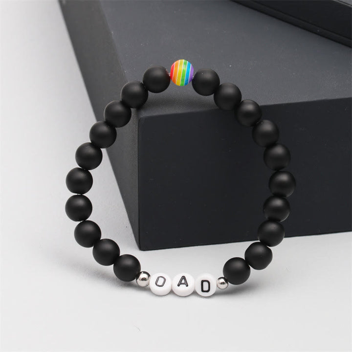 Olivenorma "DAD" Chakra Natural Stone Beaded Bracelet