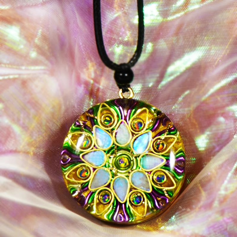 Olivenorma "Moonlight Goddess" Moonstone Orgone Necklace