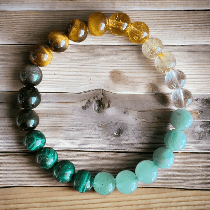 Olivenorma Malachite Tiger Eye Money Bracelet