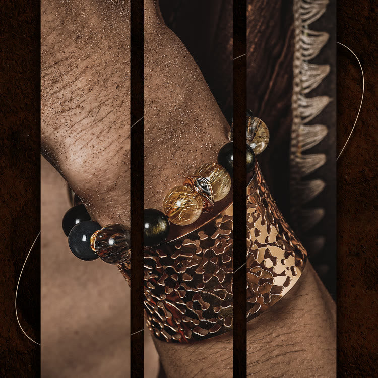 Olivenorma Super Seven Crystal Evil Eye Beads Bracelet - image 3