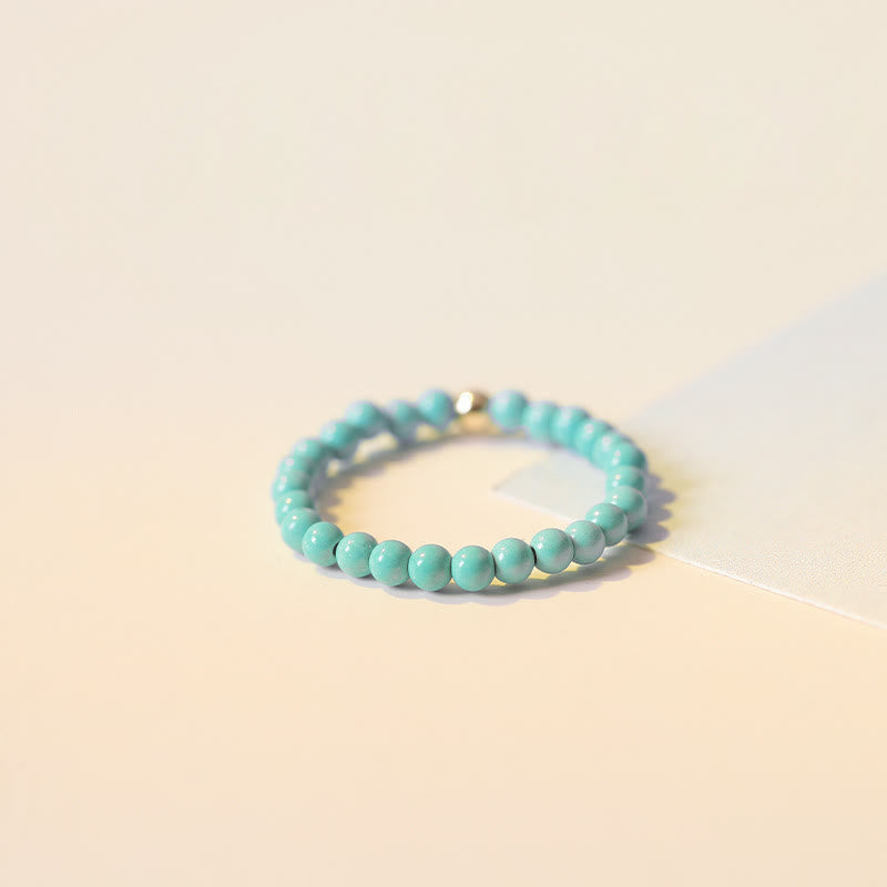 Olivenorma Extra Fine 2mm Small Turquoise Bead Ring - image 7