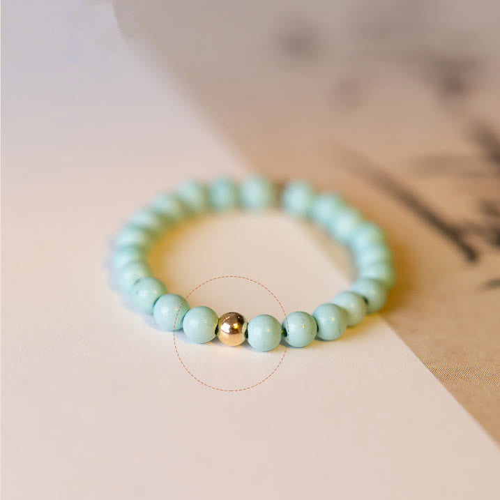 Olivenorma Extra Fine 2mm Small Turquoise Bead Ring