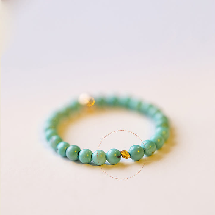 Olivenorma Extra Fine 2mm Small Turquoise Bead Ring - image 11