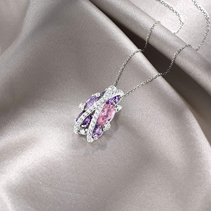 FREE Today: 925 Sterling Silver Twist Dangle Aquamarine Ring/ Necklace/ Earrings - image 13